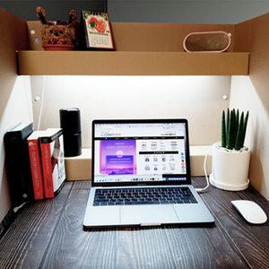 1인 독서실 책상 이동식 접이식 칸막이 종이도서관 사무실 홈 파티션 가림막