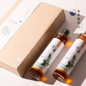 [경북고향장터 사이소]국산 저온압착 들기름 300ml 2병 선물세트 [ 농부플러스 ]