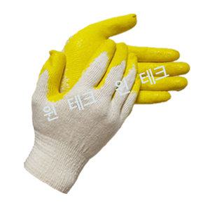 황색 반코팅장갑 100켤레