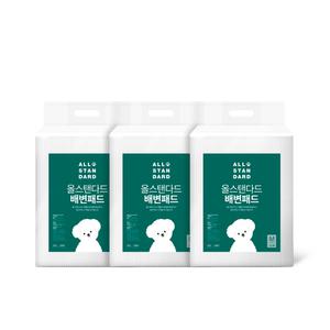 올스탠다드 강아지 배변패드 M 중형, 100매, 3개