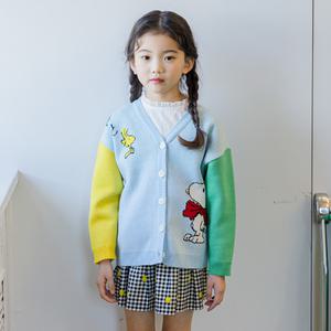 [아이러브제이]리본 스누피 니트 가디건 JUSOU18