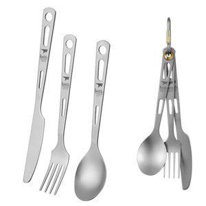 [기타][키이스] (Ti5310) 3pcs 티타늄 커틀러리 세트