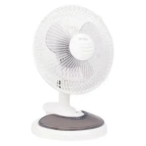 시프이컴 탁상용 집게형 스탠드 3엽 선풍기 화이트 TS-6