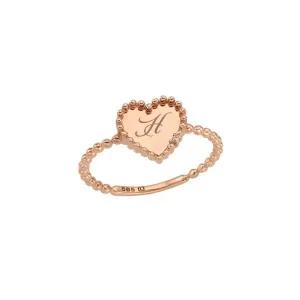 [로이드]1층 동아수성 이니셜하트 14K GOLD 반지 (LRS19020G)