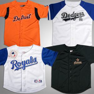 MLB 아동/주니어 져지/야구유니폼/야구져지/LA다저스/NY양키스/SF자이언츠/휴스턴 에스트로스/클리브랜드 인디언스/디트로이트 타이거즈