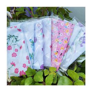 해피339 직사각형가제손수건 롱가제스카프 일본수건 나염 실버타운주말농 면손수건 종교단체 요양원 양로원