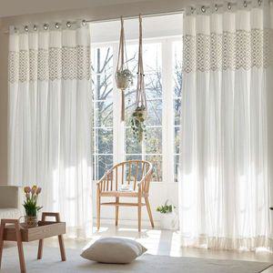 [NS홈쇼핑]뷰하우스 리에나 레이스 분리형 화이트 암막커튼 대형[31913145]