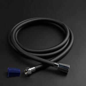 듀벨 블랙 컬러샤워호스 2m+실리콘렌치 물때방지 꼬임방지 샤워기호스