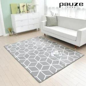 아트박스 르헤브 [파우제] 스퀘어 프린트 극세사 카페트 100x150)