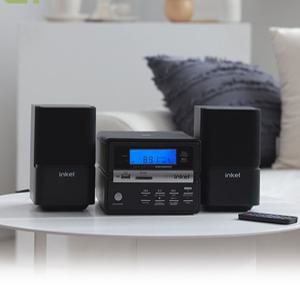 (인켈)레트로 올인원 미니 콤포넌트 오디오 USB재생 FM라디오 CD플레이어 초소형 블루투스 오디오 Y6