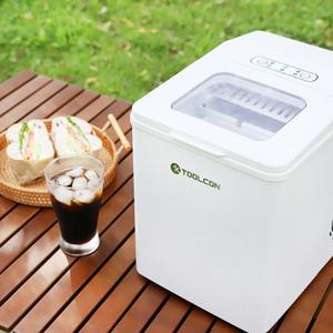 툴콘 가정용 사무실 미니 제빙기 캠핑용 얼음 아이스메이커 자가세척 얼음크기 선택 가능 가방포함 세트