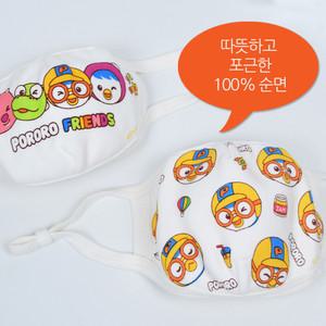 어린이 캐릭터 마스크 1개/뽀로로 유아 아동 아기 아이 순면 입체 일회용 방한 황사 미세먼지 마스크