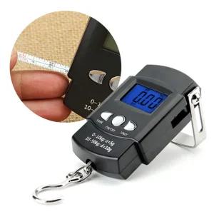 캐리어 손저울 여행용 가방 디지털 전자 저울 무게 측정기 50Kg 휴대용 낚시용 줄자