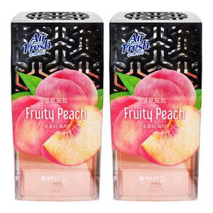 애경 에어후레쉬 방향제 젤로포트 후루티 피치 120g X 2개