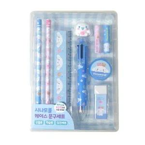 산리오 캐릭터즈 시나모롤 케이스 문구세트