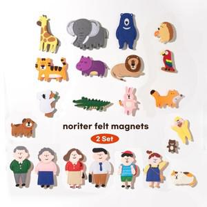노리터 펠트자석 (가족+동물) 세트 유아학습 자석교구