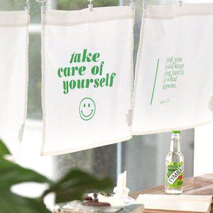 [벨라이프]타이포 조각 바란스커튼 4color / 3type