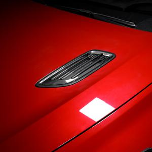 스팅어 튜닝 후드 가니쉬 커버 블랙 카본 몰딩 기스방지 용품