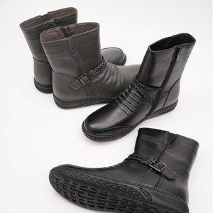 [신세계몰]라파파 버클 로프트 미들 털 부츠 S255