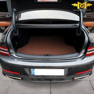 [몬스터클래스]제네시스 G80 3세대 트렁크매트 가솔린 전기차 몬스터클래스 가죽 퀼팅 차박 매트 용품