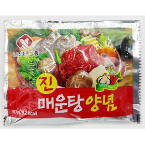 진조미 매운탕양념 60gX100ea (박스) / 매운탕다대기 탕양념소스 해물탕 대구탕