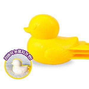 [신세계몰]러버덕 눈집게 A-01 눈사람 오리 메이커 눈싸움 모래놀이 주먹밥틀 눈놀이 눈뭉치 스노우볼 놀이