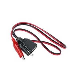 BD942 Coms 제작용 악어 클립 USB 변환 케이블 60CM / USB to Black Red 적흑 / 리드선 DIY 제작