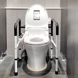 메디코 접히는 화장실안전바 장애인 노인 화장실 변기안전손잡이 블랙