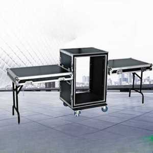 랙케이스 16U 2단 파워앰프 콘솔 통신 항공 스피커