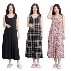 롱나시 냉장고 원피스잠옷 냉감 민소매 실내복 파자마