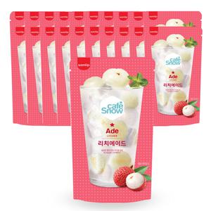 삼립 카페스노우 리치 에이드 230ml x20개 / 편의점 파우치 음료
