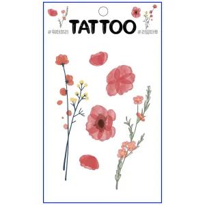 타투스티커 TS-021왁스플라워 물없이10초완성 문신 51종