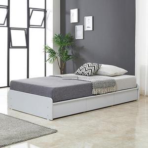 그레이 화이트 무헤드 ss 슈퍼싱글 수납침대프레임 침실인테리어 1인가구