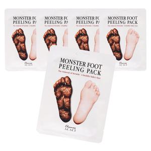 5개세트 몬스터 풋 필링 팩  발전용 각질제거 마스크 팩 뒤꿈치 굳은살 제거 관리 풋케어
