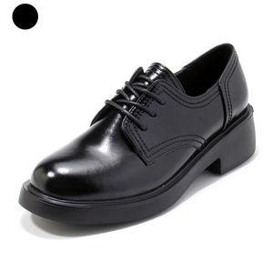 [갤러리아] 세라 여성 소가죽 유광 옥스포드 클래식 로퍼 구두 C24P407 검정 3CM
