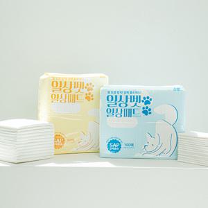 일상펫 프리미엄 배변패드 3+1 중형 대형 높은 흡수율 발도장방지