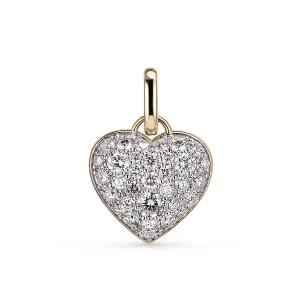 [도로시][LIVE서브]14k 18k 글로우 하트 랩 다이아몬드 참 펜던트