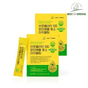 브로멜라인 100 파인애플 효소 이지멜팅 2박스 총60포