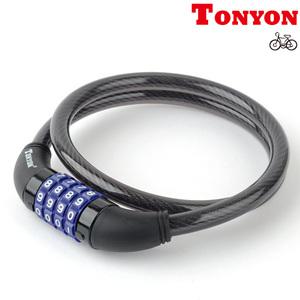 TY-4271 자전거자물쇠/4단비밀번호/토니온정품/잠금장치/오토바이자물쇠/자전거열쇠/카트/니어카/도난방지