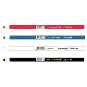 지구화학 글라스매이트  유리용 채점용 색연필 1타 12자루