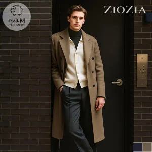 [지오지아][지오지아] 캐시미어 세미오버 핸드메이드 더블코트 (AAC4CB1103)