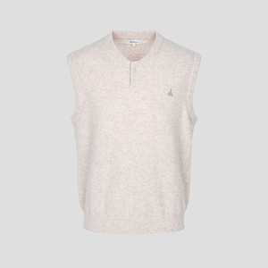 메온셀 빈폴 [빈폴] 버튼넥 베스트 베이지 (BC4851C31A)