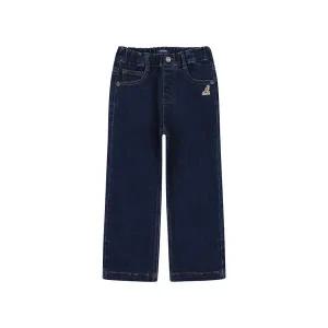 [캉골키즈](강남점)[강남2]브러시드 스트레이트 핏 데님 팬츠 QD 0001 블루(AQDCDP00010BU)