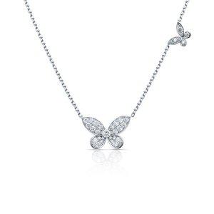 [미꼬]모르포 다이아몬드 파베L 목걸이