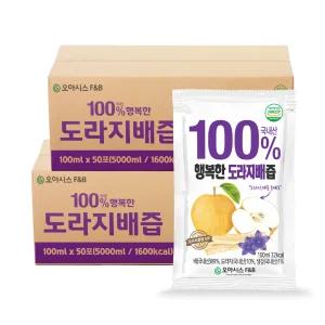 오아시스 국내산 도라지배즙 100ml x 100포