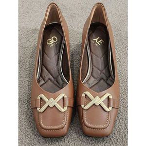 [NS홈쇼핑][센터시티] 고세 클래식 미어 스퀘어 통굽 펌프스 GHP4F006 브라운..