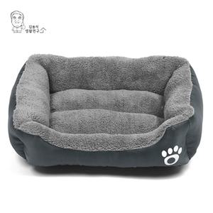 사각 강아지 방석 애견쿠션 고양이 극세사 개방석 (WE35E81)