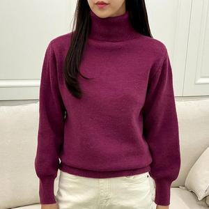 [디자이어로즈] 여성목폴라니트 터틀넥 긴팔니트