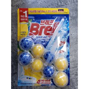 브레프 파워 액티브 2P(100g) 레몬향 변기 세정제 화장실청소 방향제