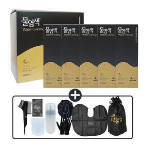 씨드비 물염색 시즌2 프리미엄 새치 커버 다크브라운 싱글구성(20회분+염색도구)